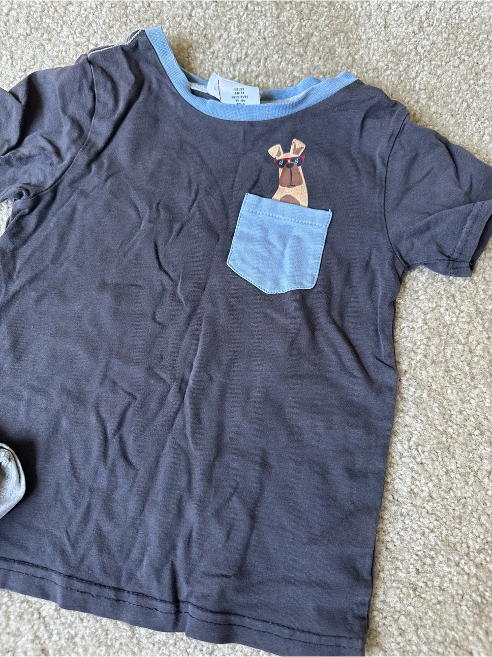 Tommy Bahama Toddler Boys 3T Pocket Graphic T-Shirt Bundle Dinosaur Dog